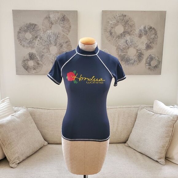 Honolua Wahine Rash Guard Sz Med Juniors - Picture 1 of 8
